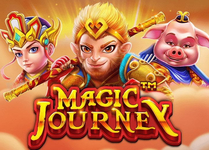 The logo of Magic Journey, a Chinese-themed slot machine whose free demo version can be played for free on playamo.net