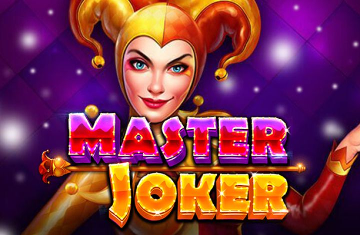 The logo and mascot of Pragmatic Play's Master Joker, a slot machine that can be played for free on playamo.net