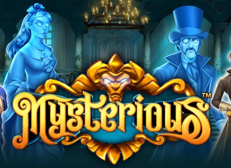 The logo of Mysterious, a Gothic horror slot that is available for free on playamo.net